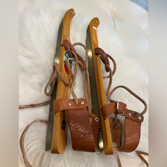 Batavus Friesland Grand Prix Vintage Ice Skates - Metal & Wood w/Leather… - Picture 8 of 12